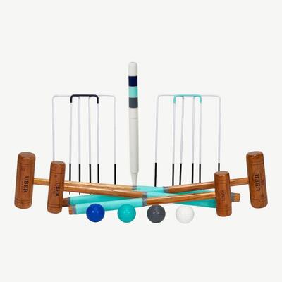Familie croquet set - tuinspel - sterke croquet tas ontworpen in uk