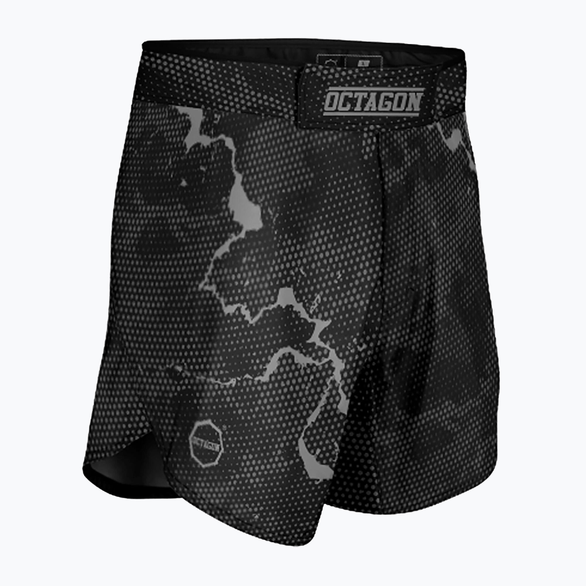 Pantaloncini da allenamento MMA Octagon Marble Camo da uomo 3/4