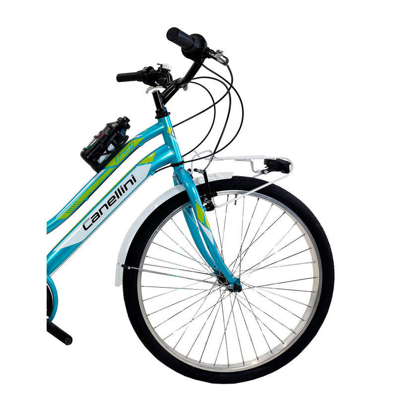 Bicicletă pentru fete Canellini LINCY 26" - Bleu/Verde