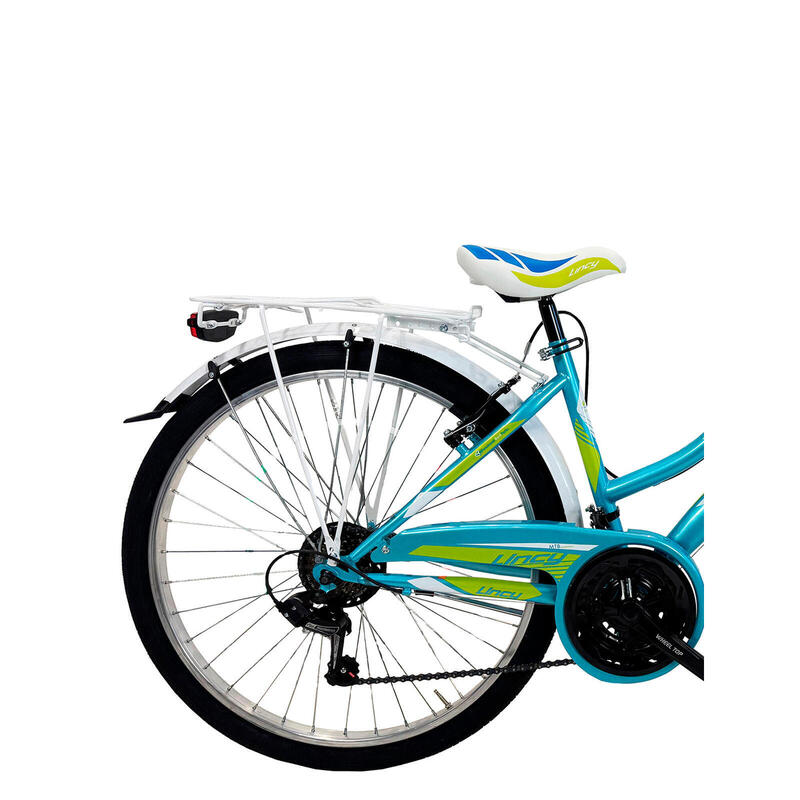 Bicicletă pentru fete Canellini LINCY 26" - Bleu/Verde