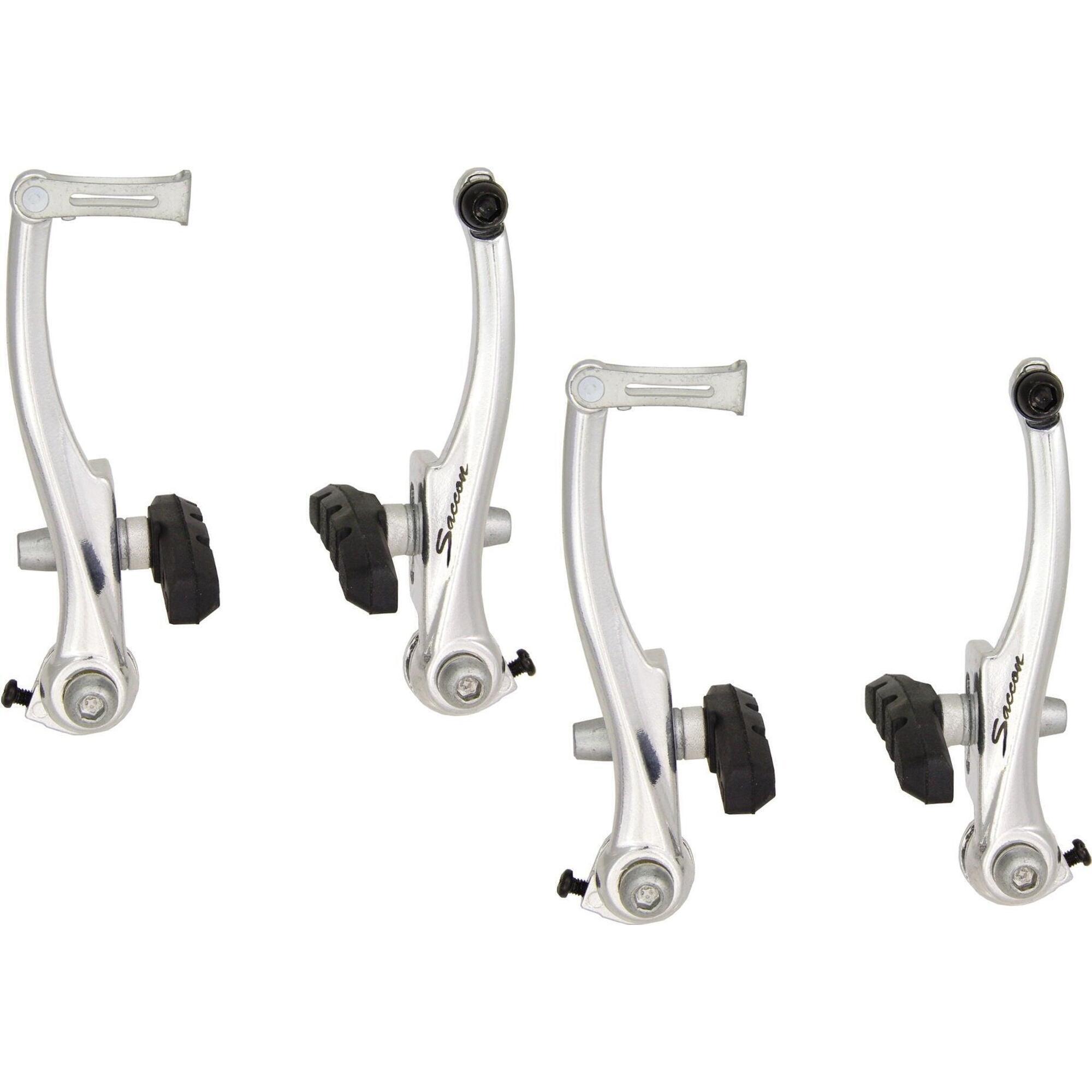 Saccon - Saccon V -brake Set Aluminium Avant Et Arrière - Argent - Kit Frein - Gris - Decathlon