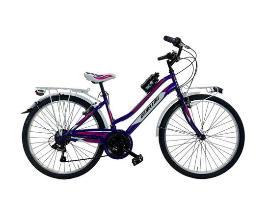 Vélo VTT Canellini LINCY Violet/Fuchsia 18 vitesses Acier