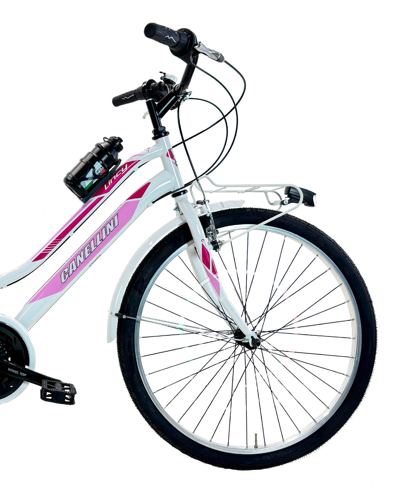 Bici da bambina MTB Canellini LINCY 26" - Bianco/Rosa 3/3