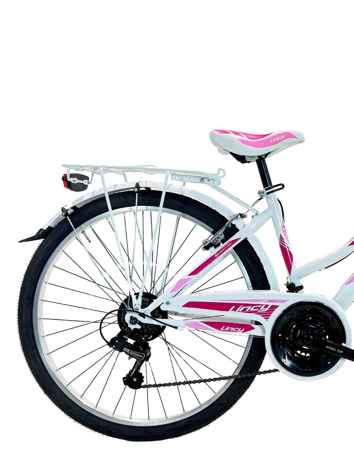 Bici da bambina MTB Canellini LINCY 26" - Bianco/Rosa 2/3