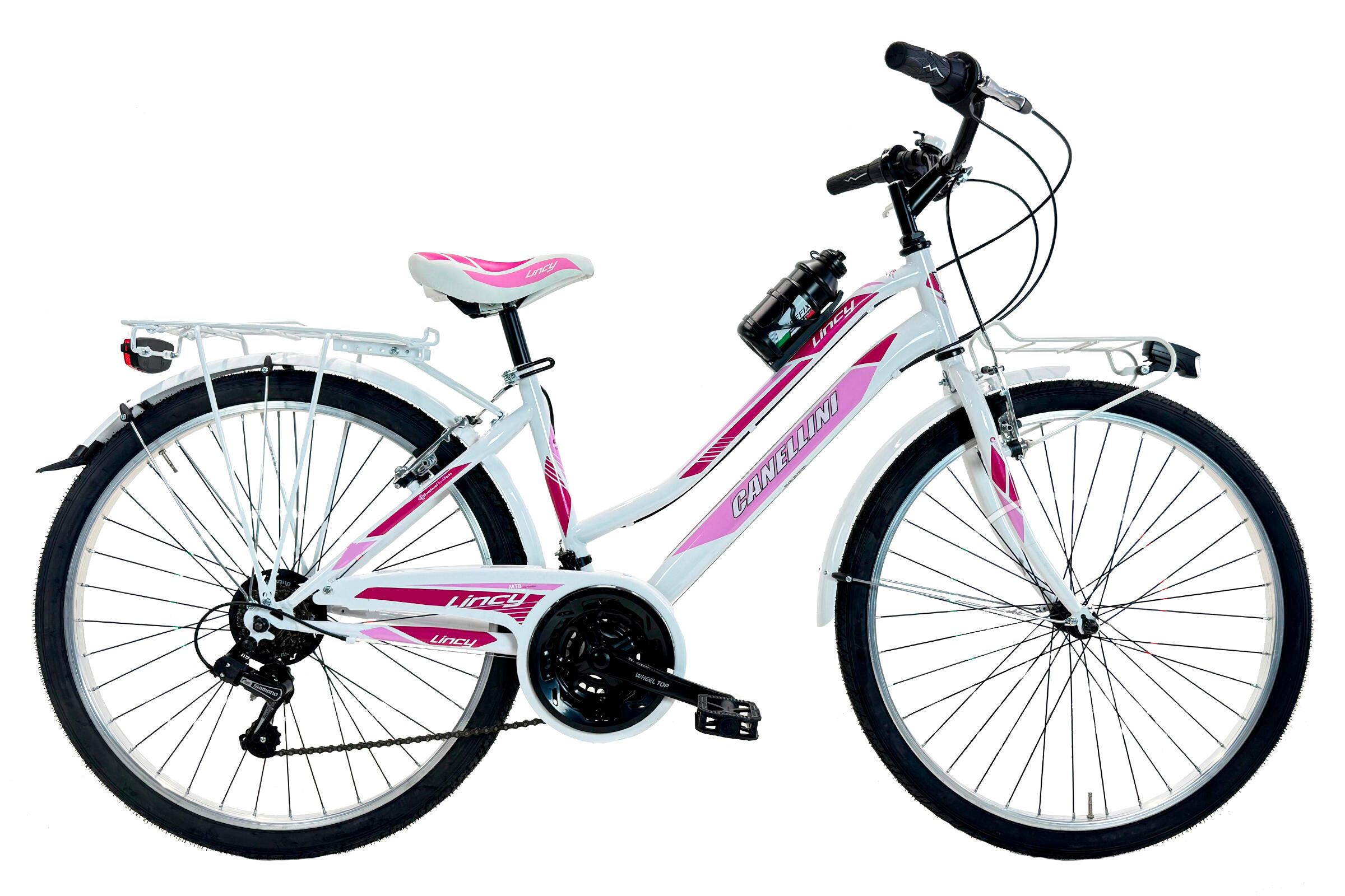 CANELLINI Bici da bambina MTB Canellini LINCY 26" - Bianco/Rosa