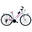 Bicicletă pentru fete Canellini LINCY 26" - Alb/Roz