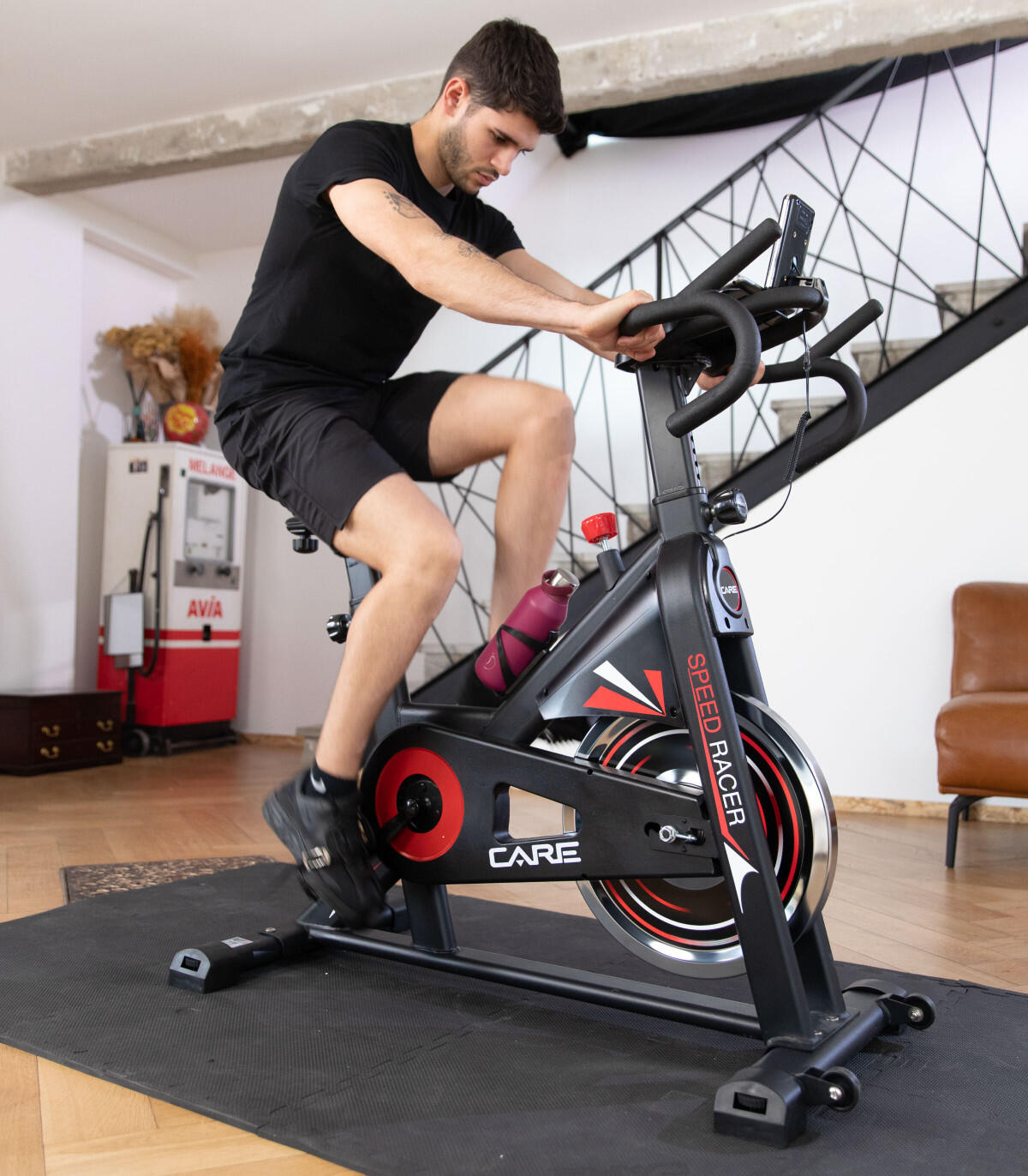 Vélo de biking Speed Racer avec écran LCD - CARE - Masse d'inertie 22kg 5/8