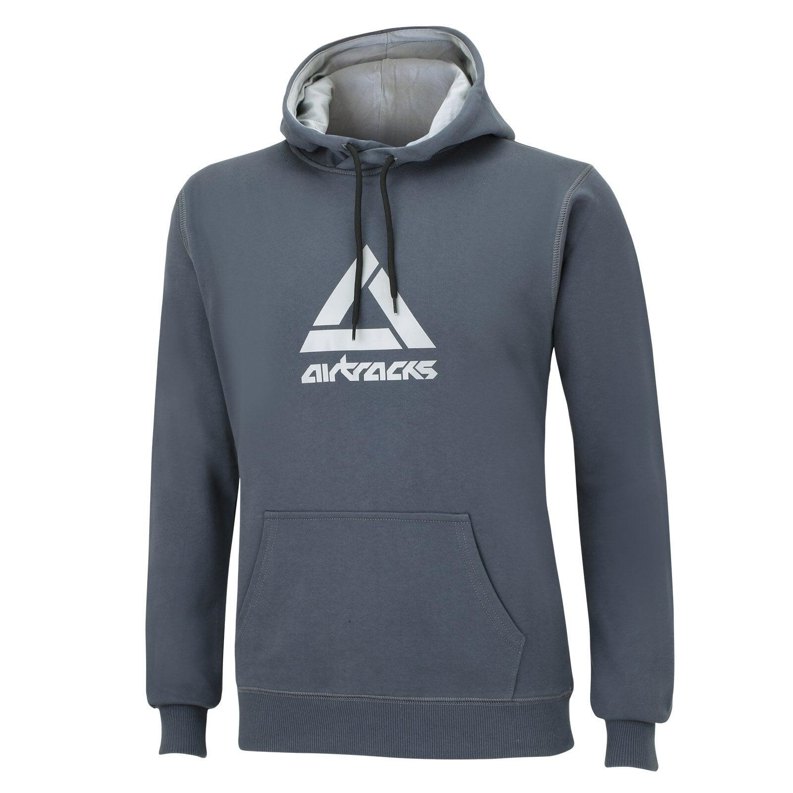Sweatshirt Crew Team mit Kapuze Dunkelgrau 1/3