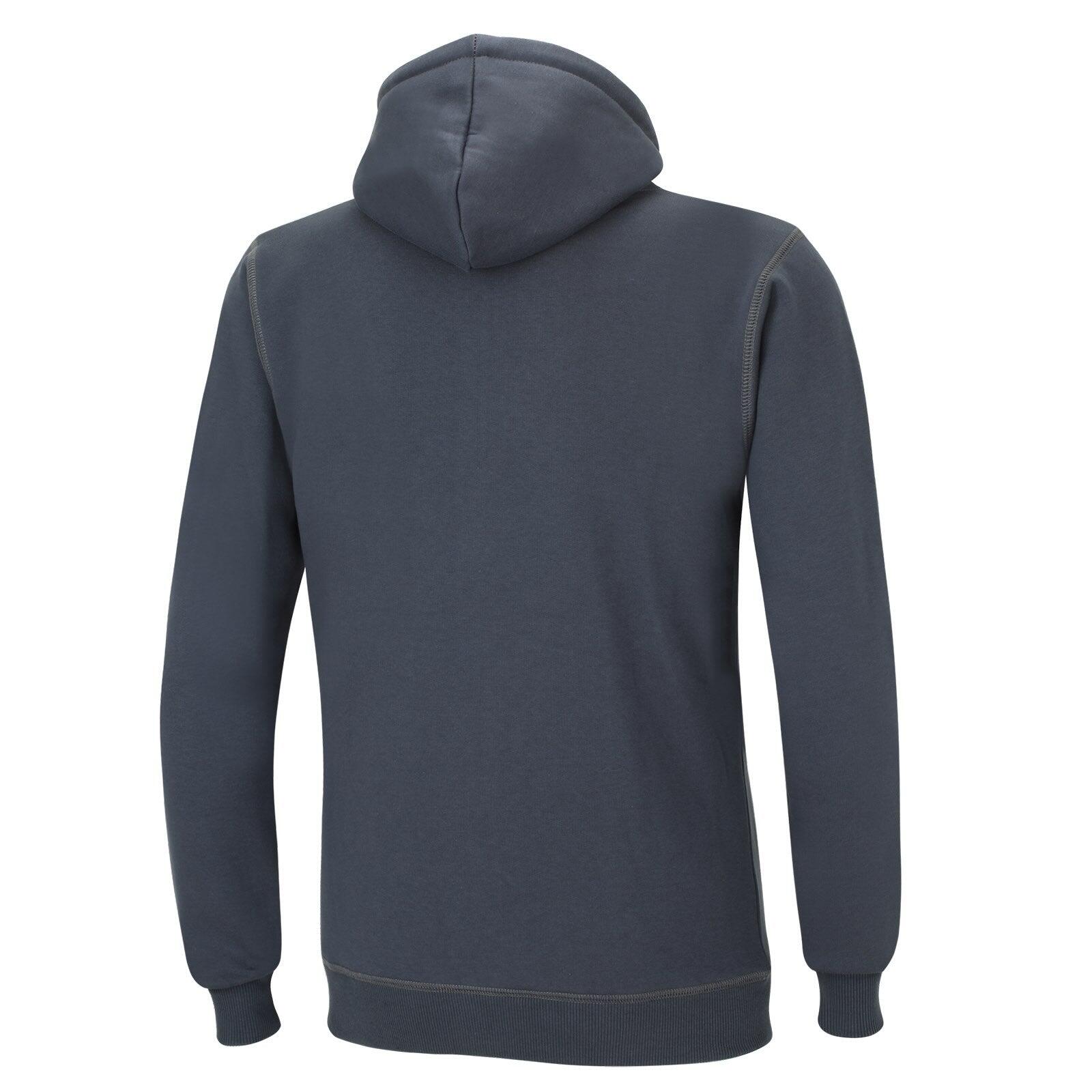 Winter Sweatshirt Crew Team Pro mit Kapuze und Full Zip Dunkelgrau 2/3