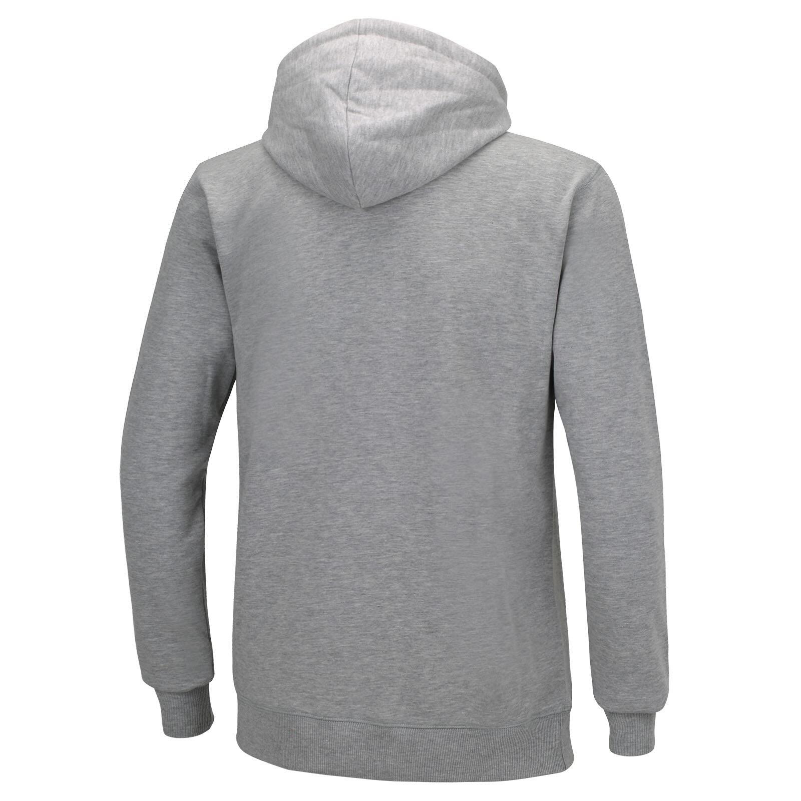 Sweatshirt Crew Team mit Kapuze und Zip Grau 2/3