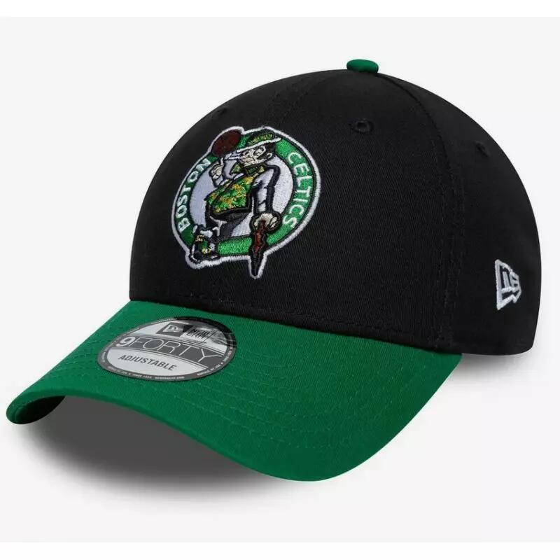 Casquette NBA Boston Celtics New Era Side Patch 9FORTY Noir 1/4
