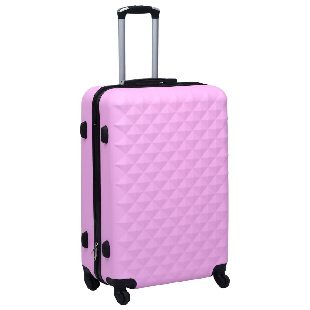 Vidaxl 2-teiliger rosa Hartes Gepäckset für Ihre Reisen 4/4