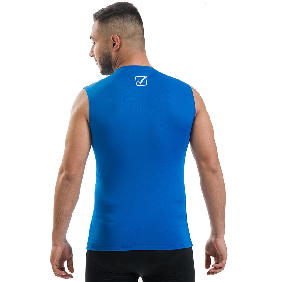 Koszulka piłkarska termoaktywna dla dorosłych Givova Corpus 1 niebieska