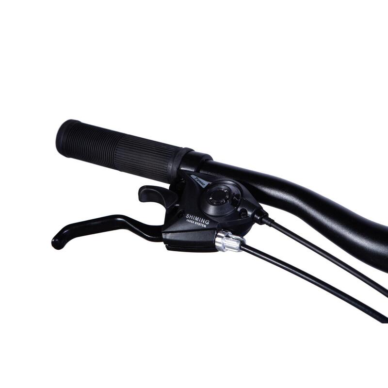 Bicicleta copii Mercury Aluminiu, 24″, 130-160 cm, 21 viteze, Albastru/Gri