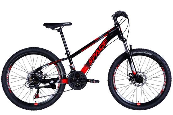 Kinderfiets Mercury Aluminium, 24″, 130-160 cm, 21 versnellingen, Zwart/Rood