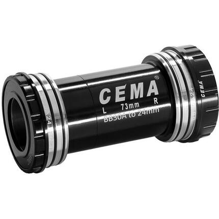 Shimano Cema Bracketas BB30A Interlock -rvs -Zwart