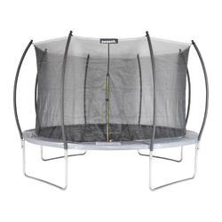 Trampoline rond 370cm gris filet intérieur trampoline 3,7m | sweeek