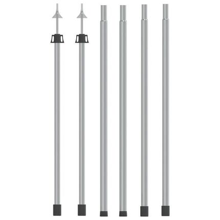 VidaXL 2x Telescopische tentstokken 102-260 cm aluminium