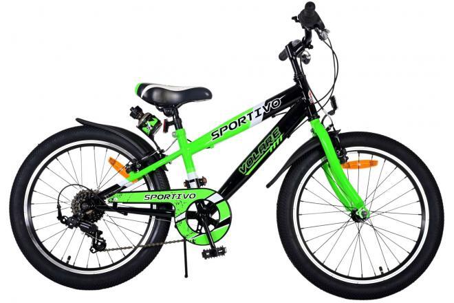 VOLARE BICYCLES Volare Sportivo Kinderrad - Jungen - 20 Zoll - Grün - 7 Gänge
