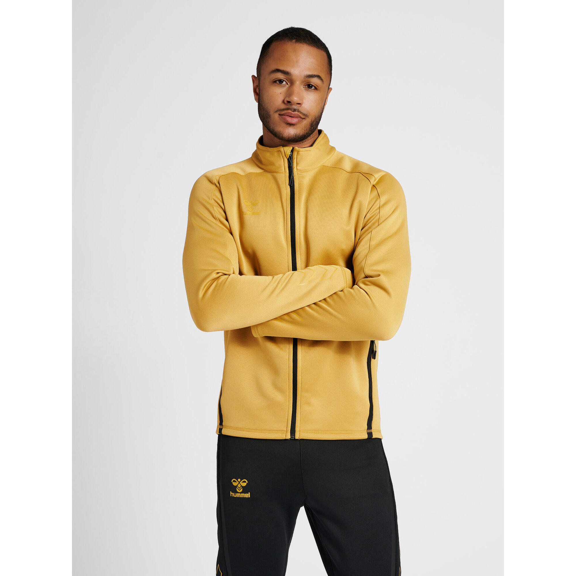 Hummel - Fermeture Éclair Zip Combinaison Hmlcima Homme Hummel - Veste - Beige|jaune - S - Decathlon