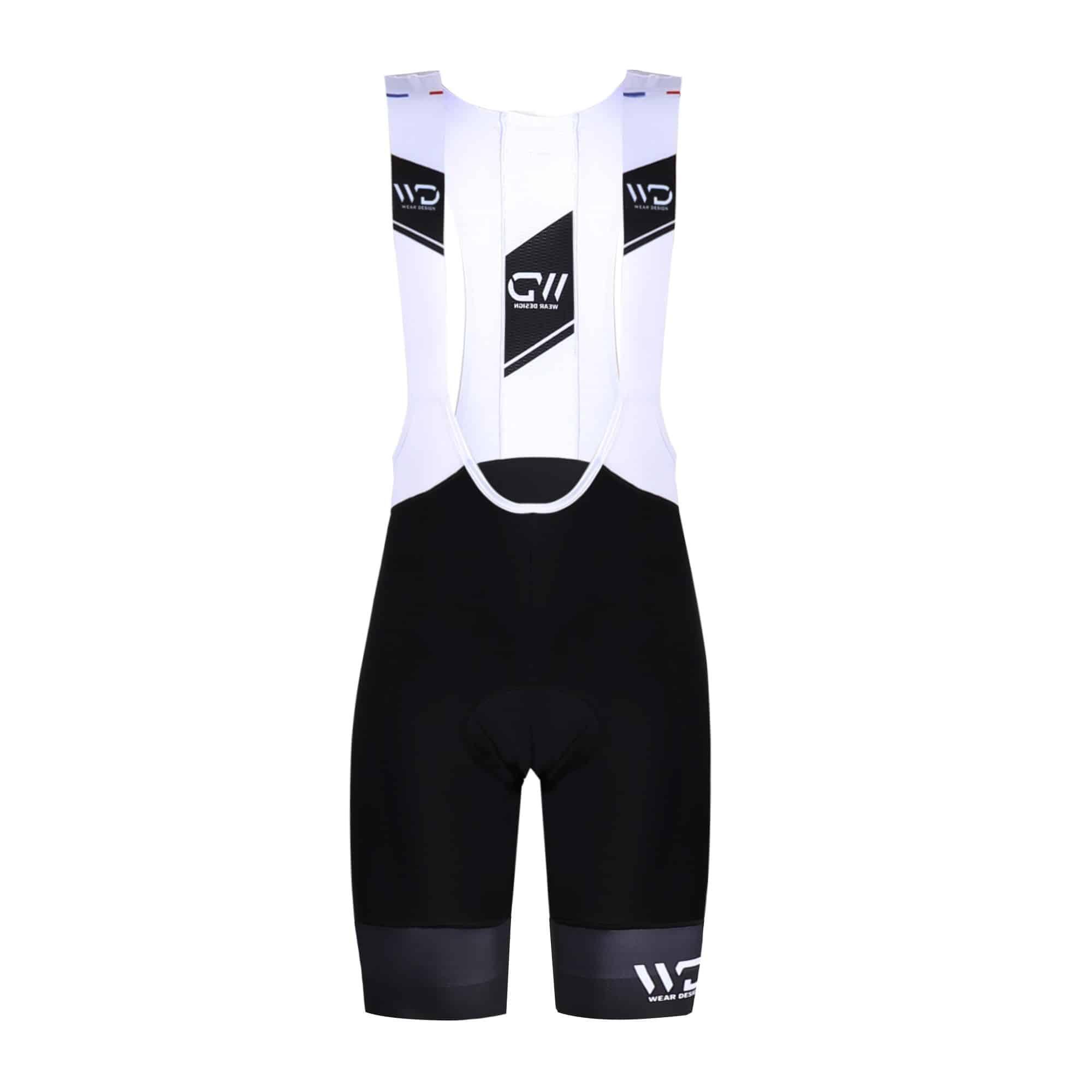 WEAR DESIGN Pantaloncini da ciclismo LUXURY da uomo nero