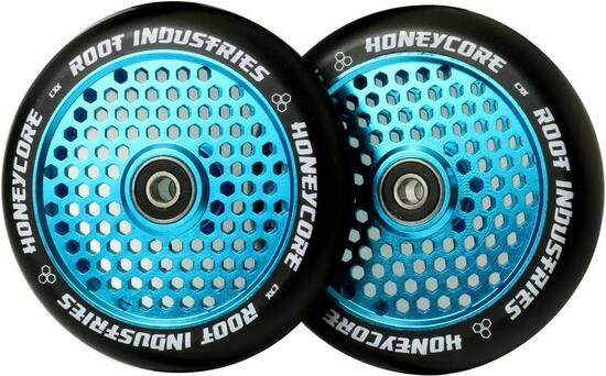 Root Honeycore Sky Blue 120mm stuntstepwielen set van 2 stuks