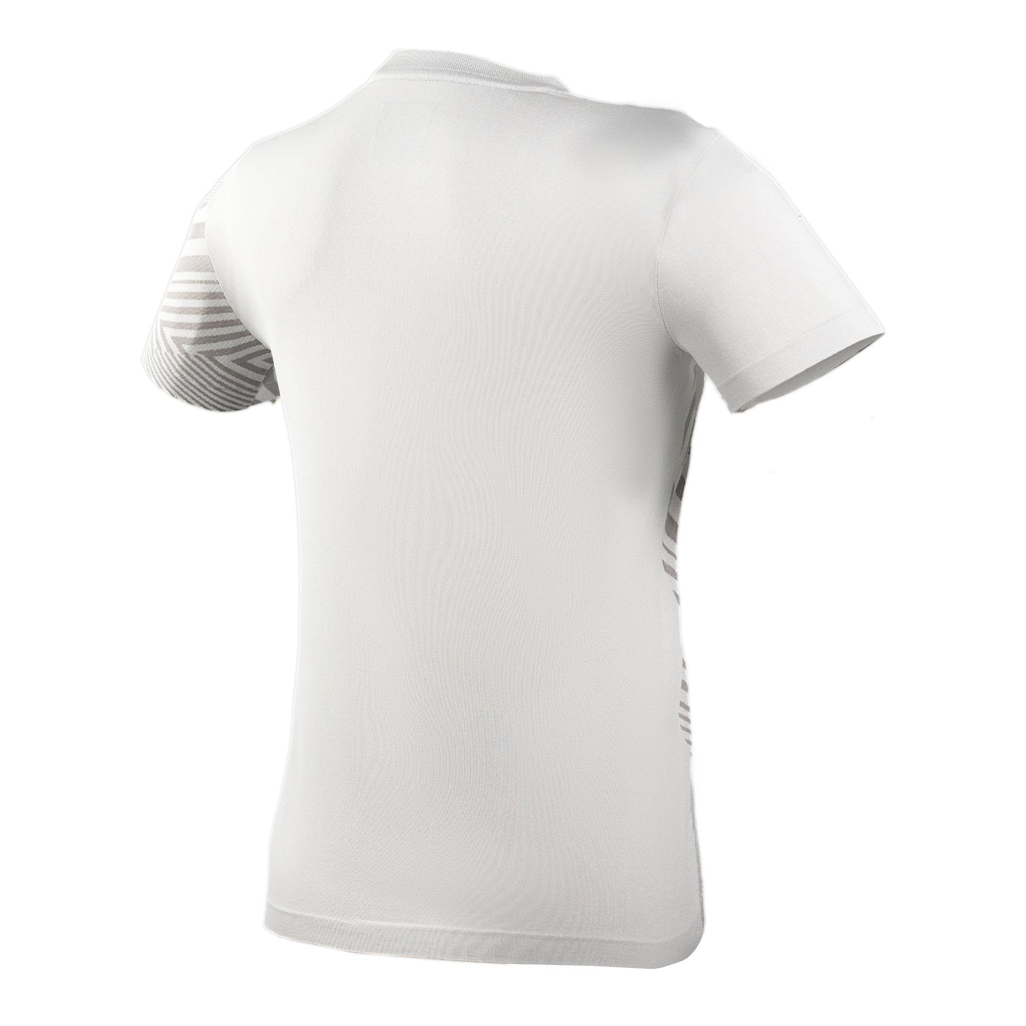 SEAMLESS WOMEN ROUND NECK TEE RL-Z012-2573-ACT33-S WHITE