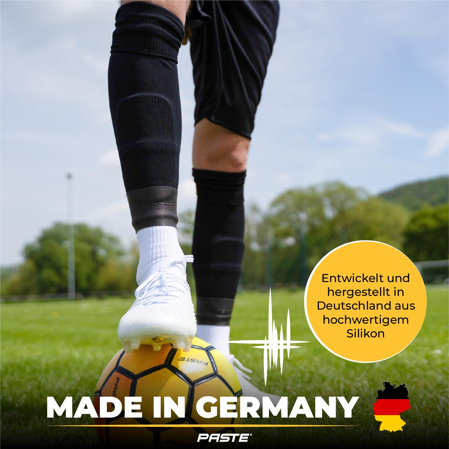 Scheenbeschermerhouder voetbal siliconen heren, dames, jeugd 3/7