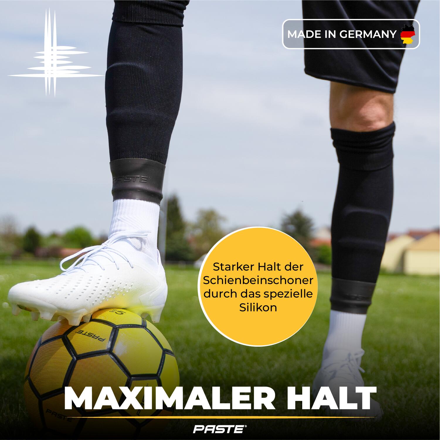 Scheenbeschermerhouder voetbal siliconen heren, dames, jeugd 2/7