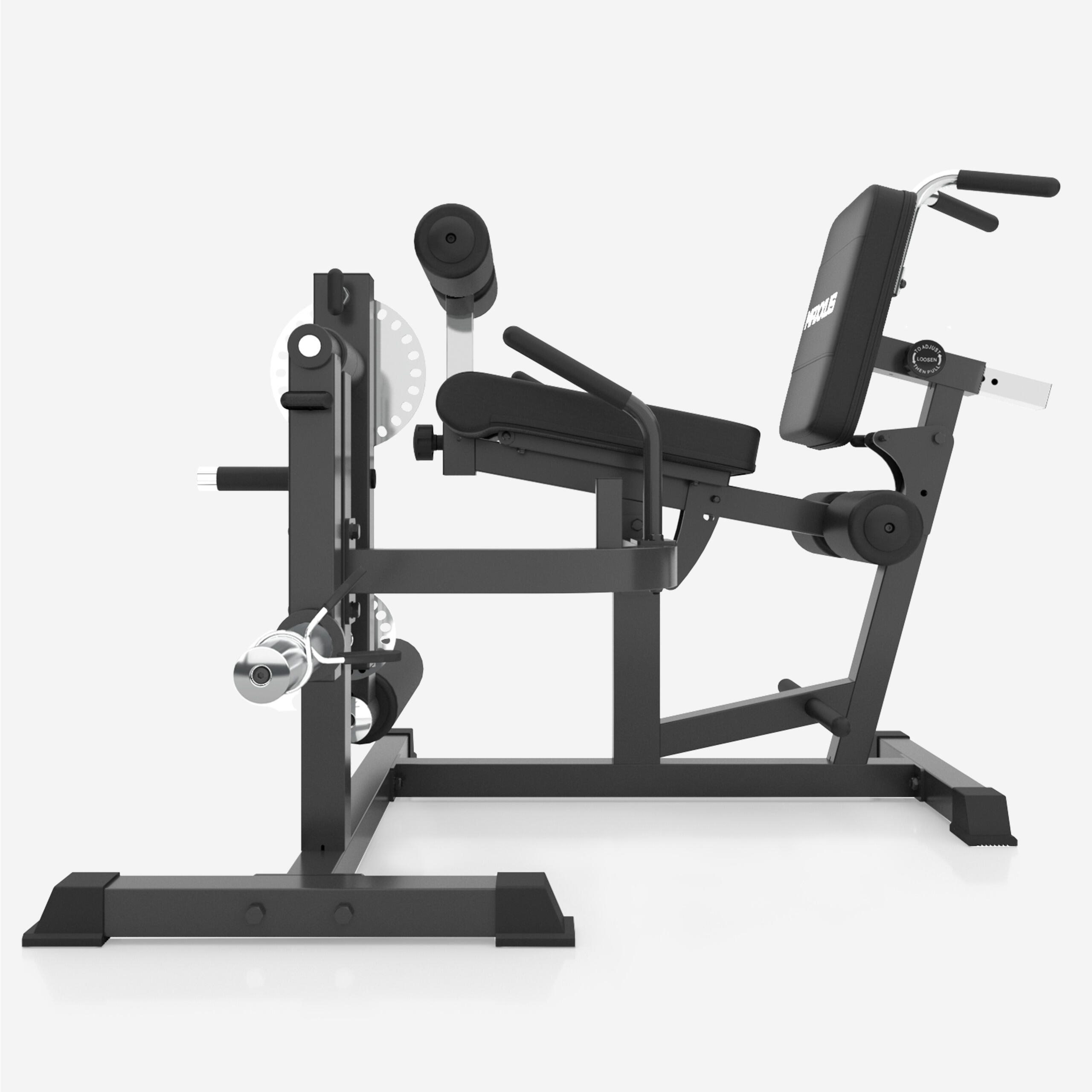 Appareil D'hyperextension Maxxus – Musculation Dos Et Pectoraux, Réglable, Charge Max 150 Kg, Taille 145-185 Cm