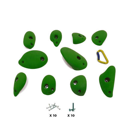 10 Prises escalade - YABON - Avec Visserie - Rouge