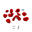 10 Prises escalade - ARCADE - Avec Visserie - Rouge