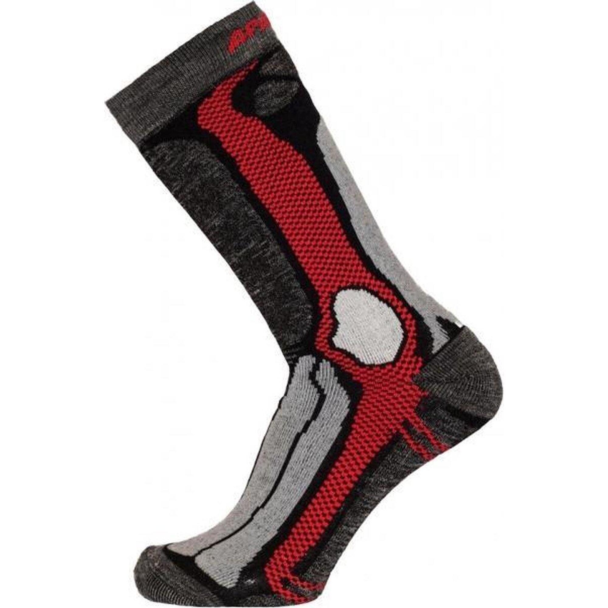 Apasox - Chaussettes De Sport - Marmolada - Chaussettes De Randonnée - Laine Mérinos - Chaussettes - Rouge - 39/42 - Decathlon