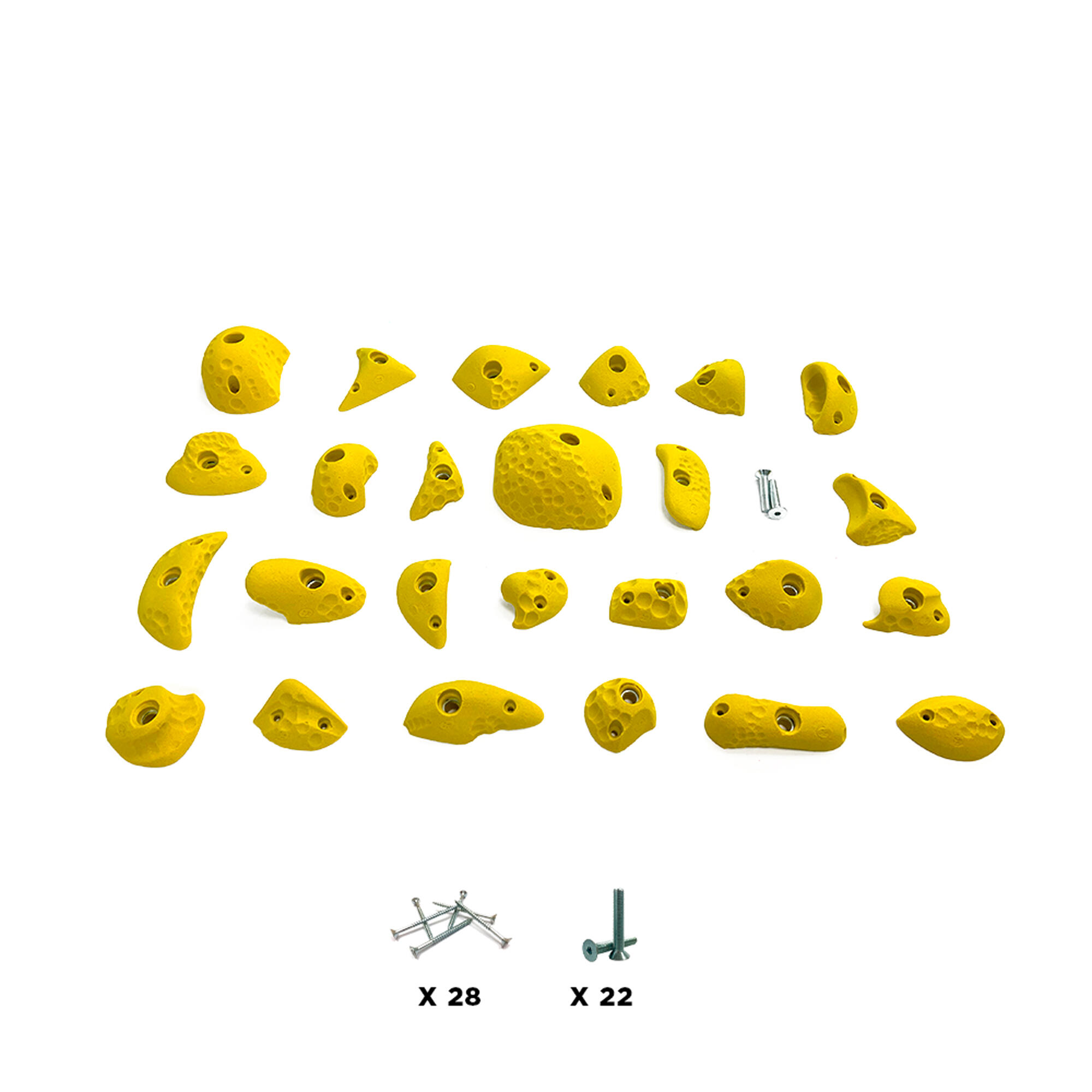 Osm'ose - 25 Prises Escalade - Bubble - Avec Visserie - Jaune - Prise D'Escalade - Jaune - Taille Unique - Decathlon