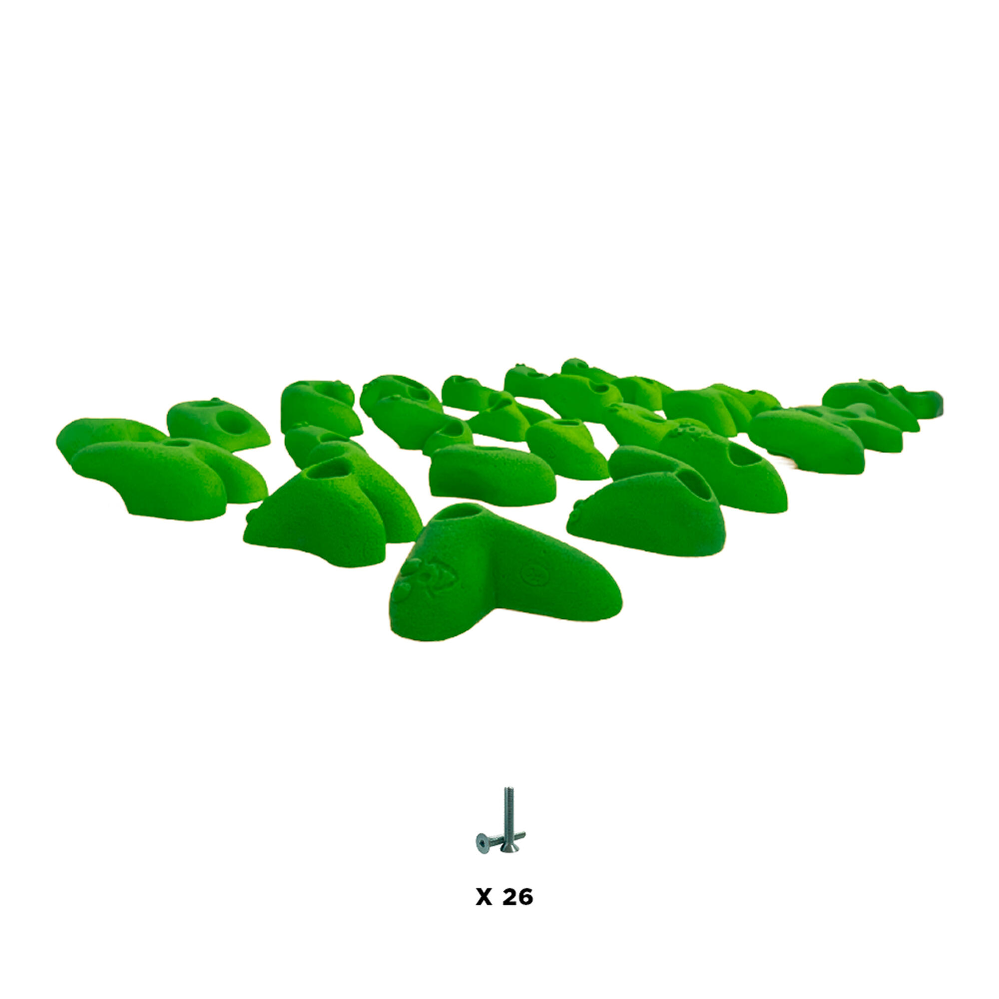 26 presas de escalada infantil - ALPHABET - Com ferragens - Verde 2/3