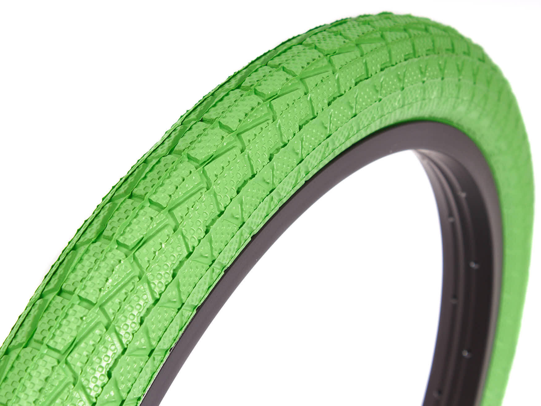 Set cauciucuri BMX KENDA 20 inch x 1,95 inch verde + cameră AV