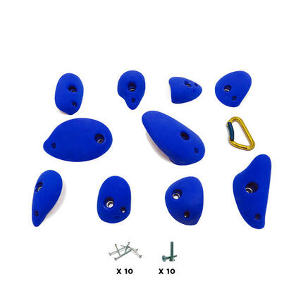 10 Prises escalade - YABON - Avec Visserie - Rouge