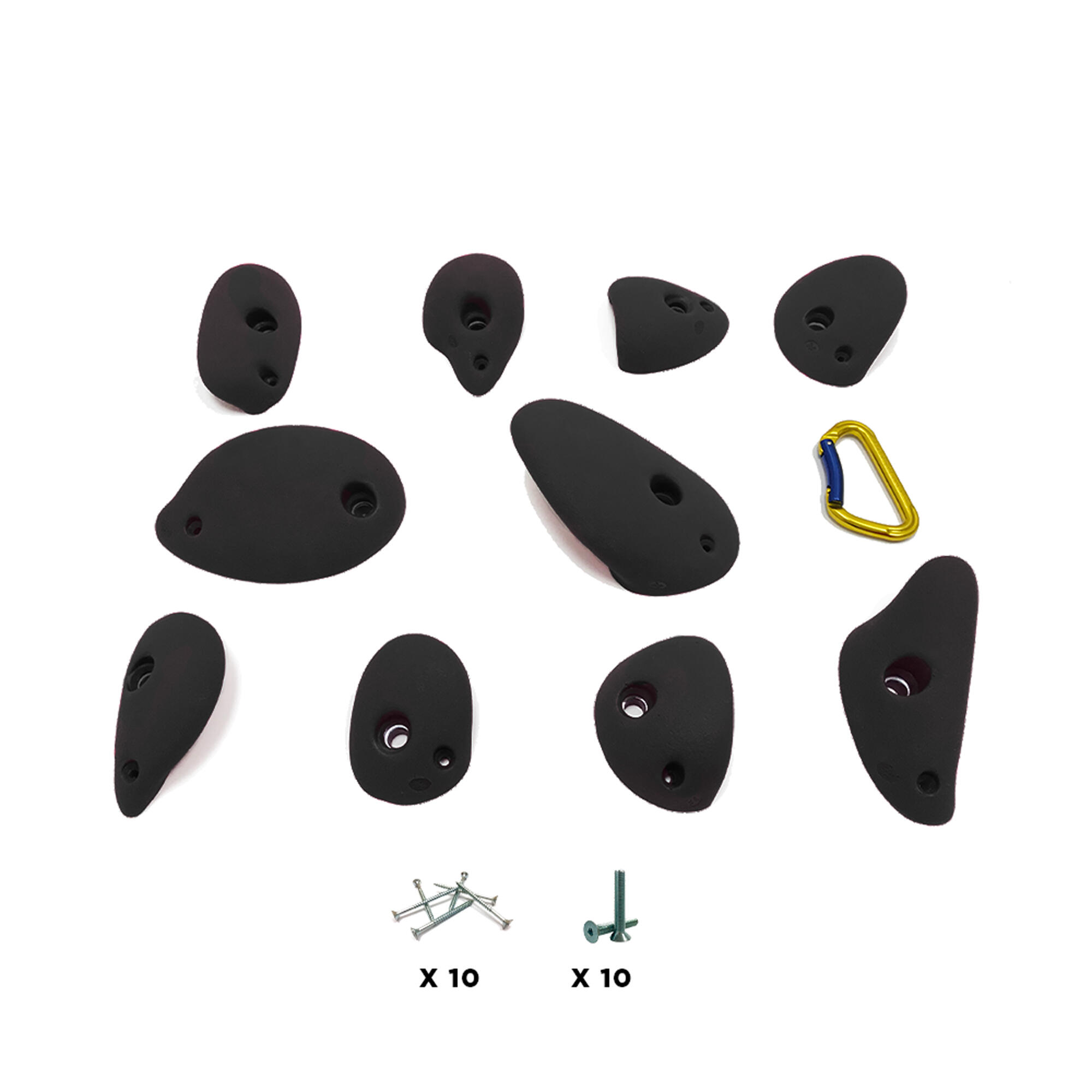 OSM'OSE 10 prese arrampicata – YABON – Con viti – Nero