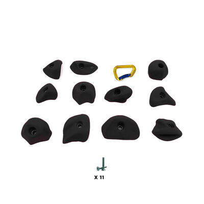 11 klimbeugels - snow s - met schroeven - geel