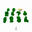10 Prises escalade enfant - NOMBRE - Avec Visserie - Vert