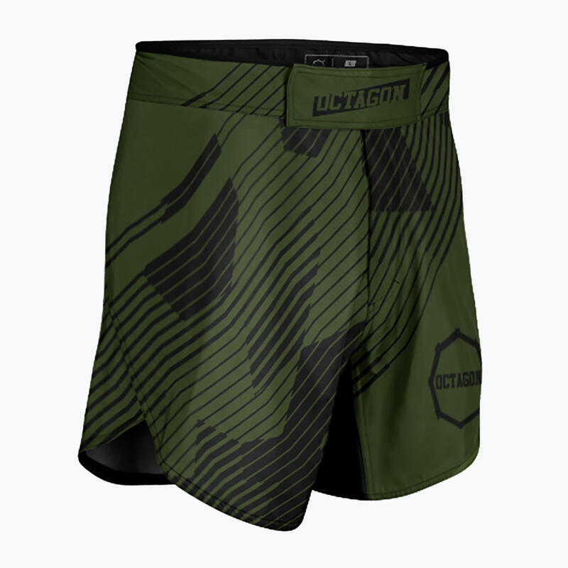 Pantaloni scurți de antrenament pentru bărbați Octagon Broken Line MMA