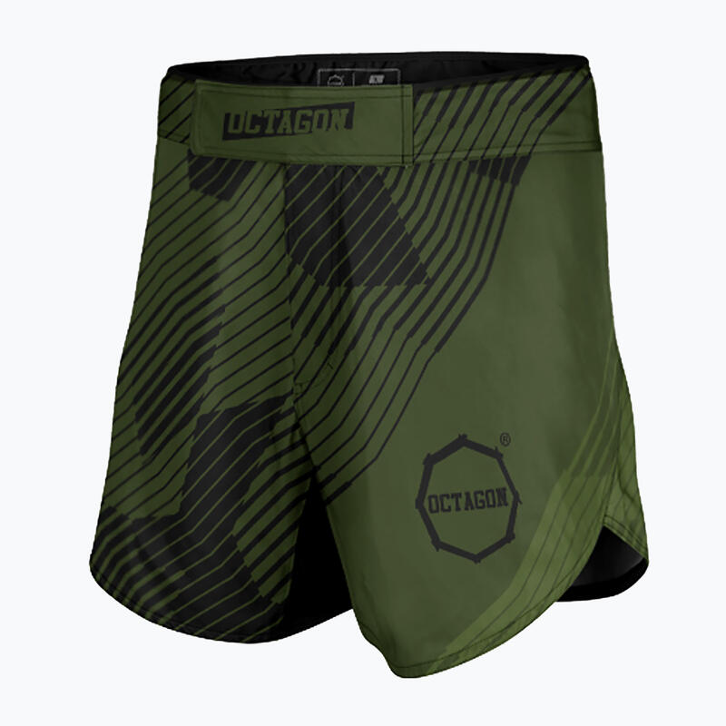 Pantaloni scurți de antrenament pentru bărbați Octagon Broken Line MMA