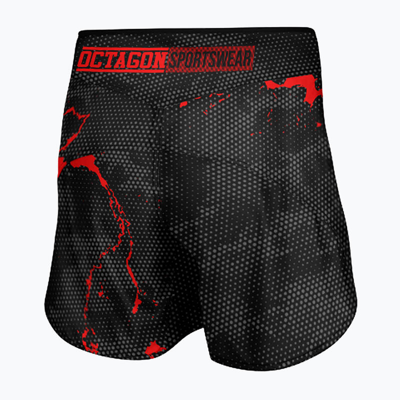 Pantaloni scurți de antrenament pentru bărbați Octagon Marble Camo MMA