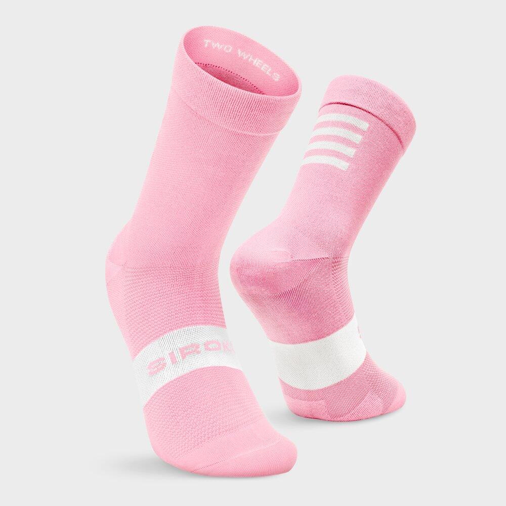 Chaussettes vélo Cyclisme Homme et Femme S1 Pink Agnello Rose Bonbon 3/7