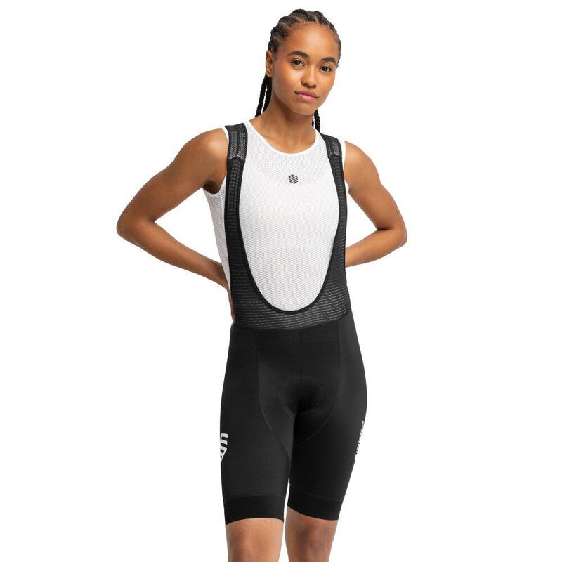 Dames Wielrennen korte fietsbroek Kaufmann Zwart