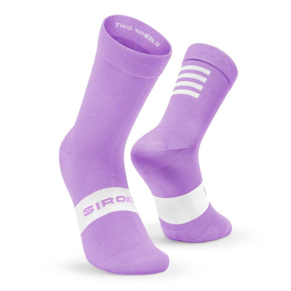 Skarpetki kolarskie unisex SIROKO S1 Lilac Etna