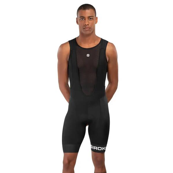 SIROKO Culote corto ciclismo hombre Aspen Negro