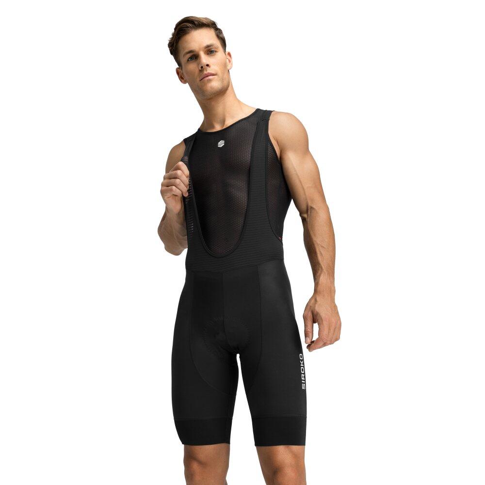 SIROKO Culote corto ciclismo hombre Flandrien Negro