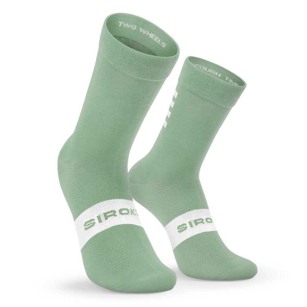 SIROKO Herren und Damen Radsport Fahrradsocken S1 Olive Sa Calobra Olivgrün