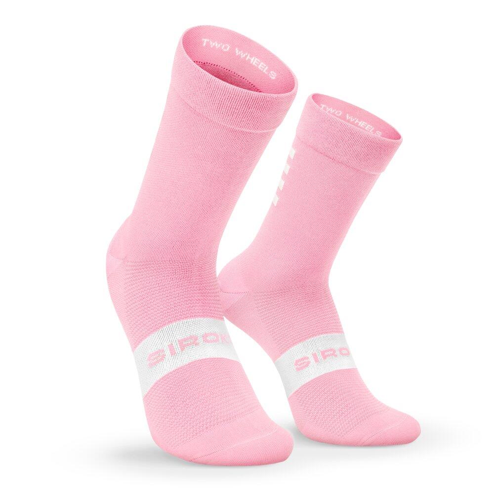 SIROKO Cyklistické ponožky S1 Pink Agnello
